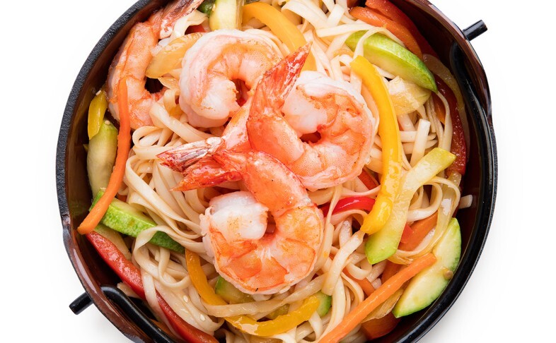 Удон с креветкой