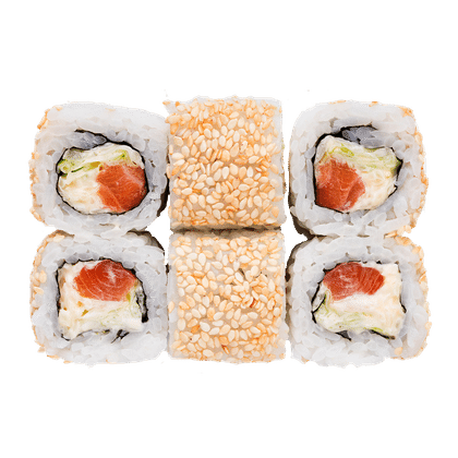 Ролл «Цезарь с лососем»