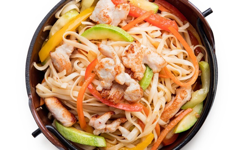 Удон с курицей