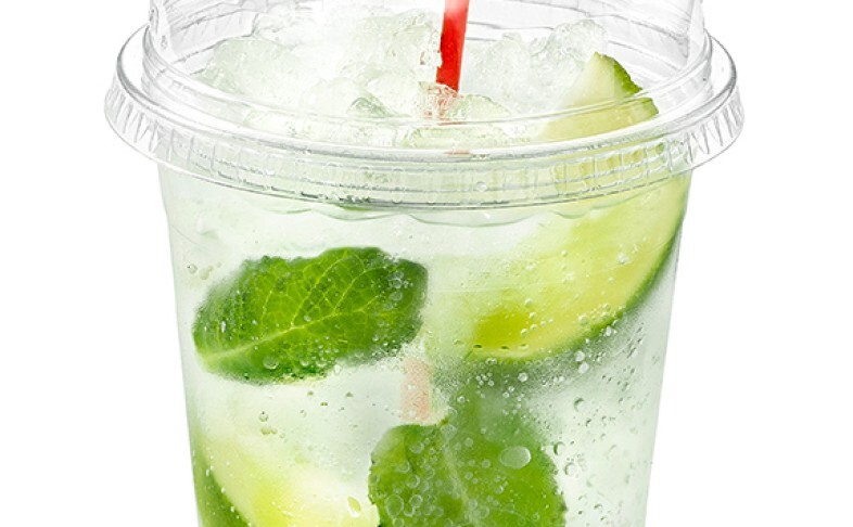 Коктейль «Мохито» с сиропом (Безалкогольный)