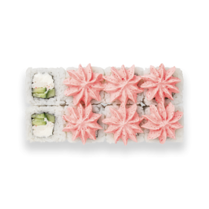 Ролл «Лава с крабом» и огурцом