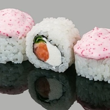 Ролл "Лава с копчёным лососем"