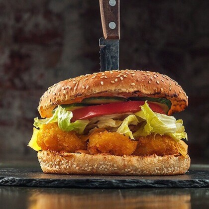 Бургер с Креветкой темпура