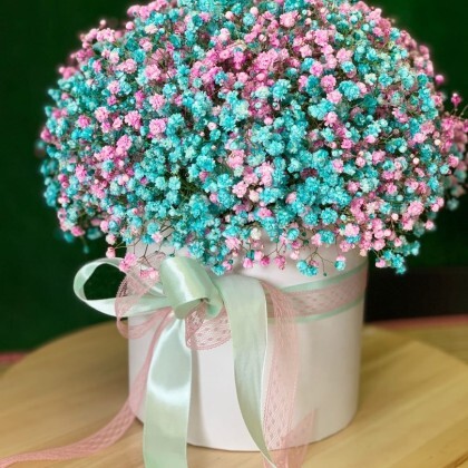 Композиция с гипсофилой "Моя Вселенная"