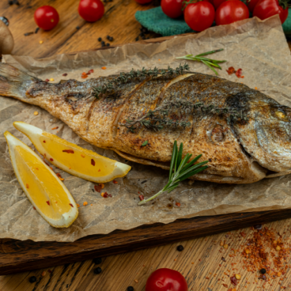 Дорадо на гриле