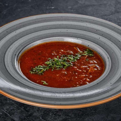 Харчо с говядиной и кинзой