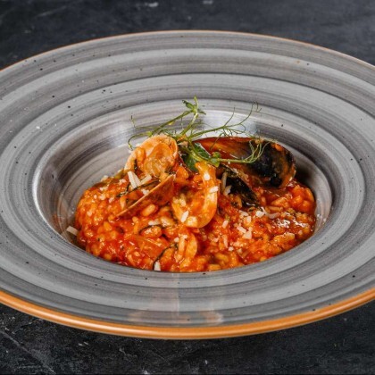 Ризотто с дарами моря