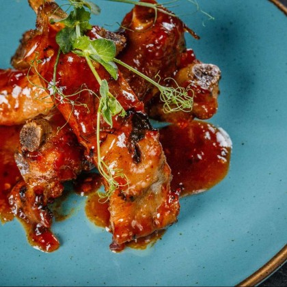 Свиные рёбрышки барбекю