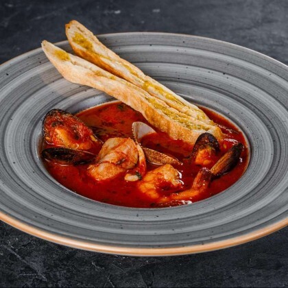 Портовый суп «Батуми» с дарами моря