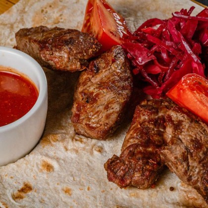 Шашлык из мякоти молодого бычка