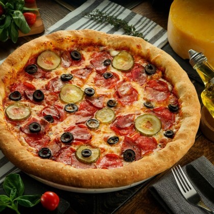 Пицца «Пепперони» с бортиком