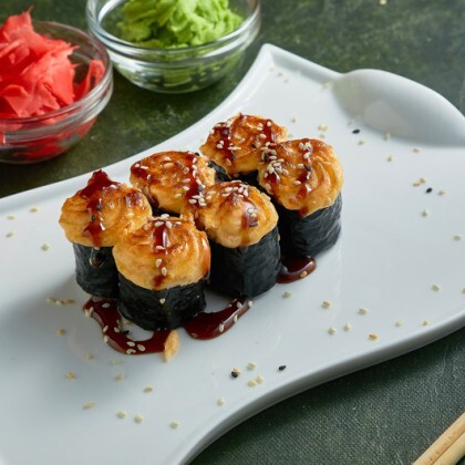 Запечённый мини угорь