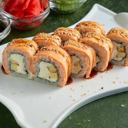 Филадельфия гриль с огурцом