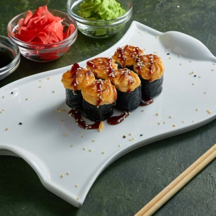 Запечённый мини лосось