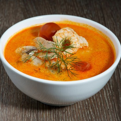 Том ям с морепродуктами + рис