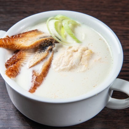 Суп сливочный с угрём