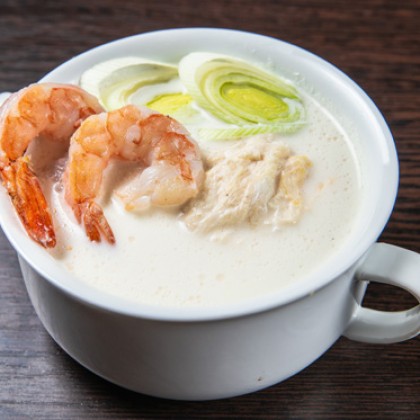 Суп сливочный с креветкой