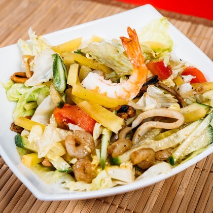 Салат с морепродуктами