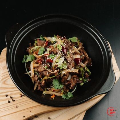 Баранина жареная с зирой