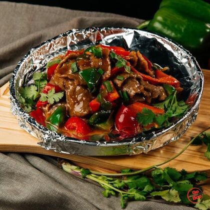 Говядина на сковороде