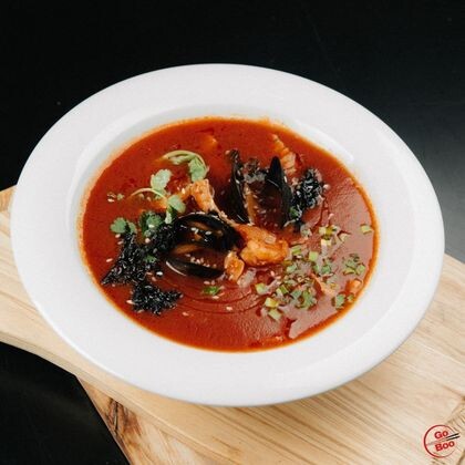 Суп с морепродуктами