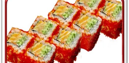 Ролл «Калифорния с лососем»