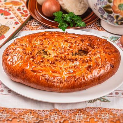 Пирог «Капуста с яйцом»