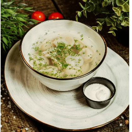 Пельмени из свинины с говядиной отварные