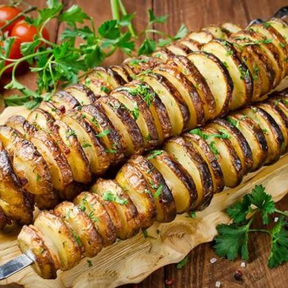 Картофель на мангале