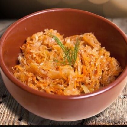 Капуста тушёная