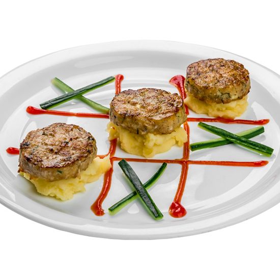 Куриные котлетки с картофельным пюре