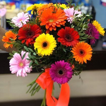 Букет гербер 21