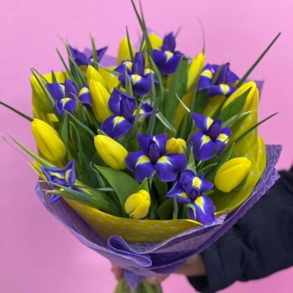 Тюльпаны с ирисами 21