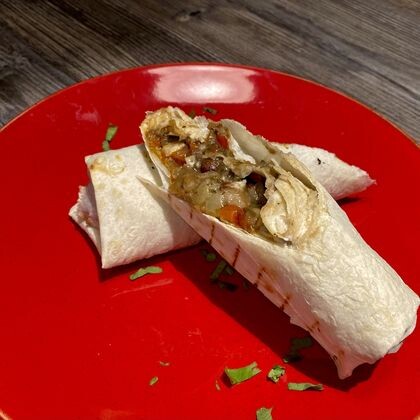 Сытная грузинская овощная шаверма