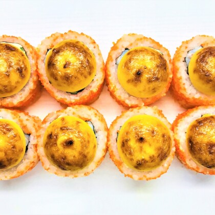 РОЛЛ ЗАПЕЧЁННАЯ КАЛИФОРНИЯ С КРЕВЕТКОЙ