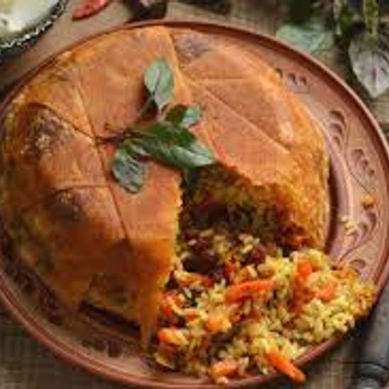 Шах плов с изюмом и курагой