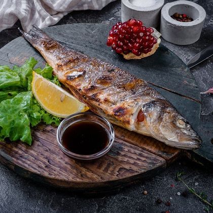 Сибас на углях