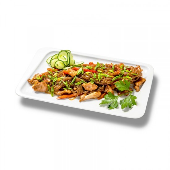 Крахмальная лапша с курицей