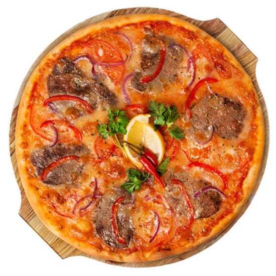 Пицца с мраморной говядиной