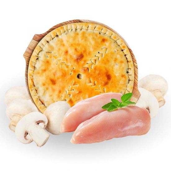 Пирог с курицей и грибами
