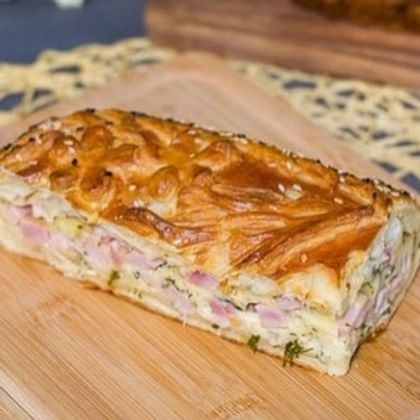 Пирог с ветчиной и сыром