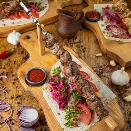 Мцвади (шашлык) из куриного бедра