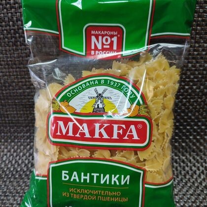 Макароны «Макфа» бантики