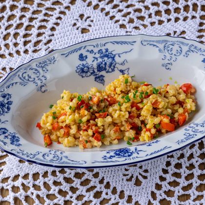 Булгур, томленый с перцем