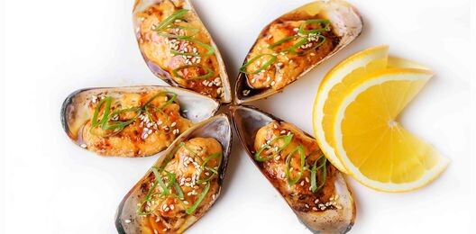 Мидии запеченые 1 шт.