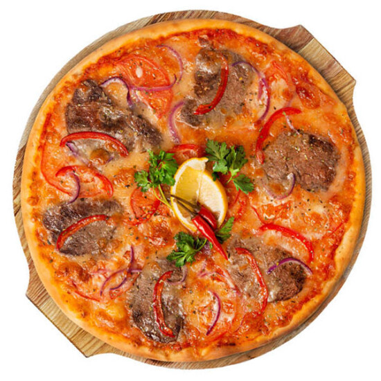 Пицца с мраморной говядиной