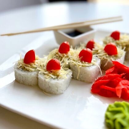 Ролл «Цезарь с креветкой»