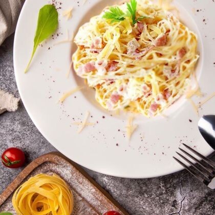 Карбонара с беконом