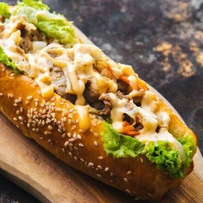 Шаурма в булке MAXI +сыр