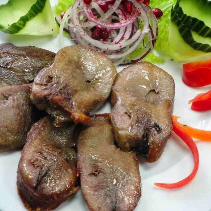 Шашлык из говяжьего языка